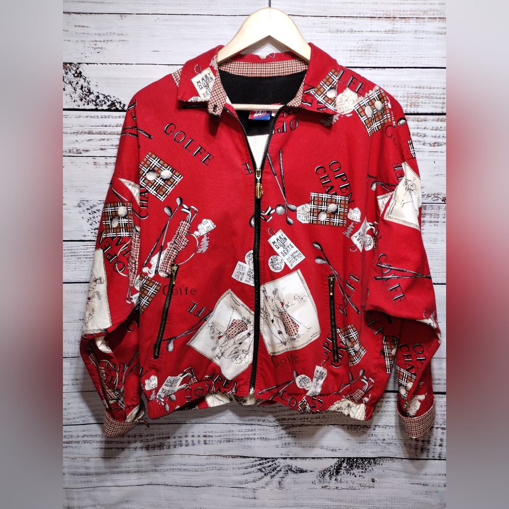 Tail Red Golf Print Jacket - Picture 10 of 10